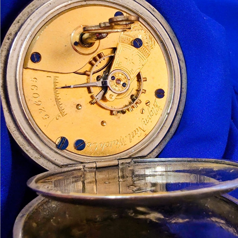 Elgin Vintage 1870s Key Wind Pocketwatch 58mm 526095 Needs Service or Repair - Picture 6 of 7